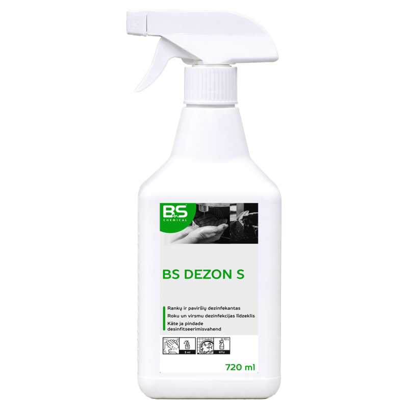 BS Dezon S roku un virsmu dezinfekcijas līdzeklis, izsmidzināms, 720ml