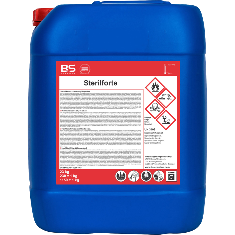 Sterilforte koncentrēts dezinfekcijas līdzeklis, 23kg