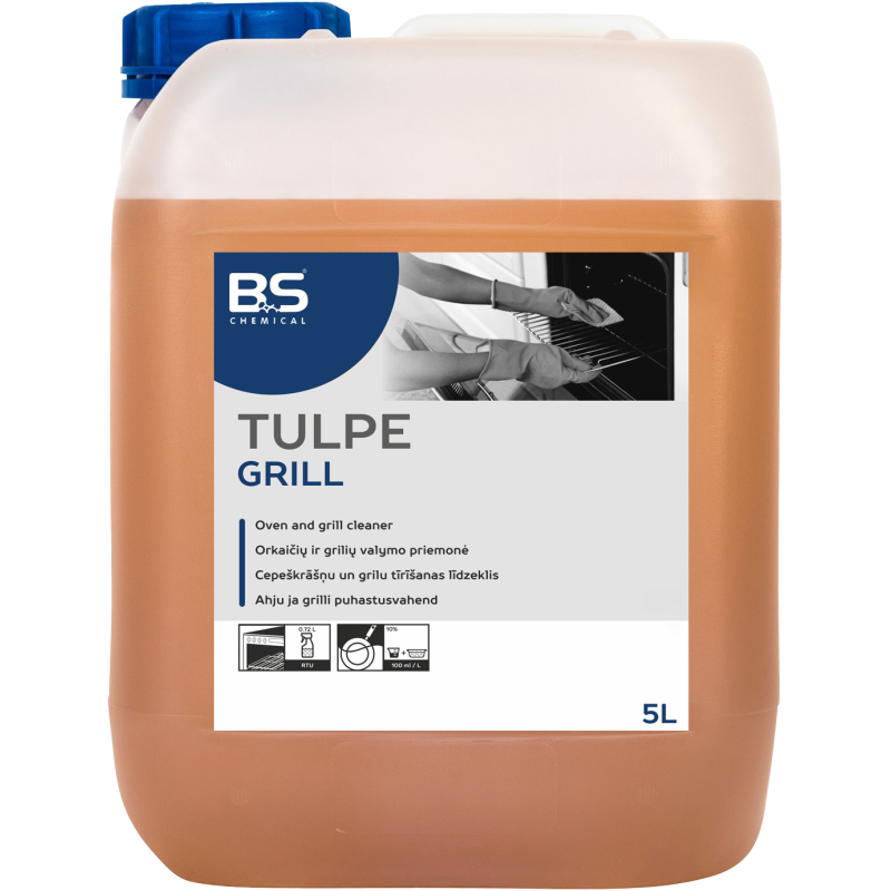 Tulpe Grill koncentrēts krāšņu un grilu tīrīšanas līdzeklis, 5L