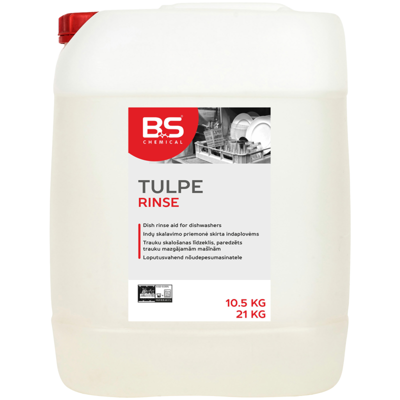 Tulpe Rinse trauku skalošanas līdzeklis, 10L
