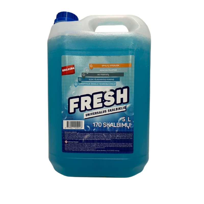 Fresh, šķidrs/universāls veļas mazgāšanas līdzeklis, 5L