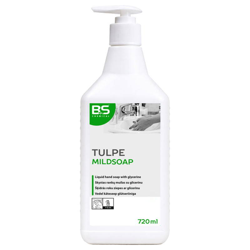 Tulpe MildSoap, šķidrās ziepes ar glicerīnu, 720ml