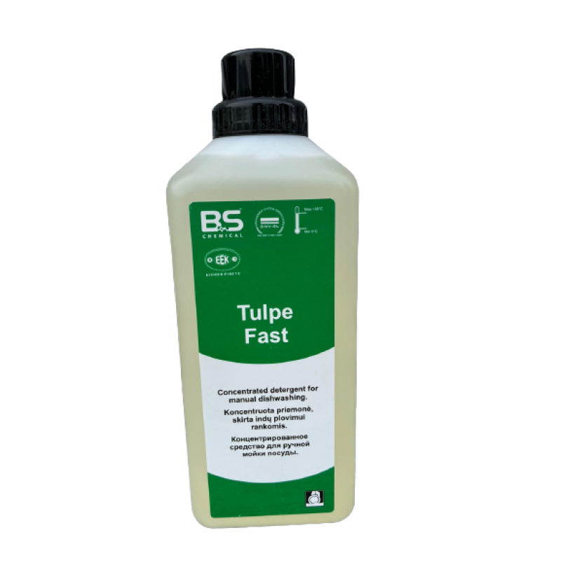 Tulpe Fast koncentrēts trauku mazgāšanas līdzeklis, mazgāšanai ar rokām, 1L