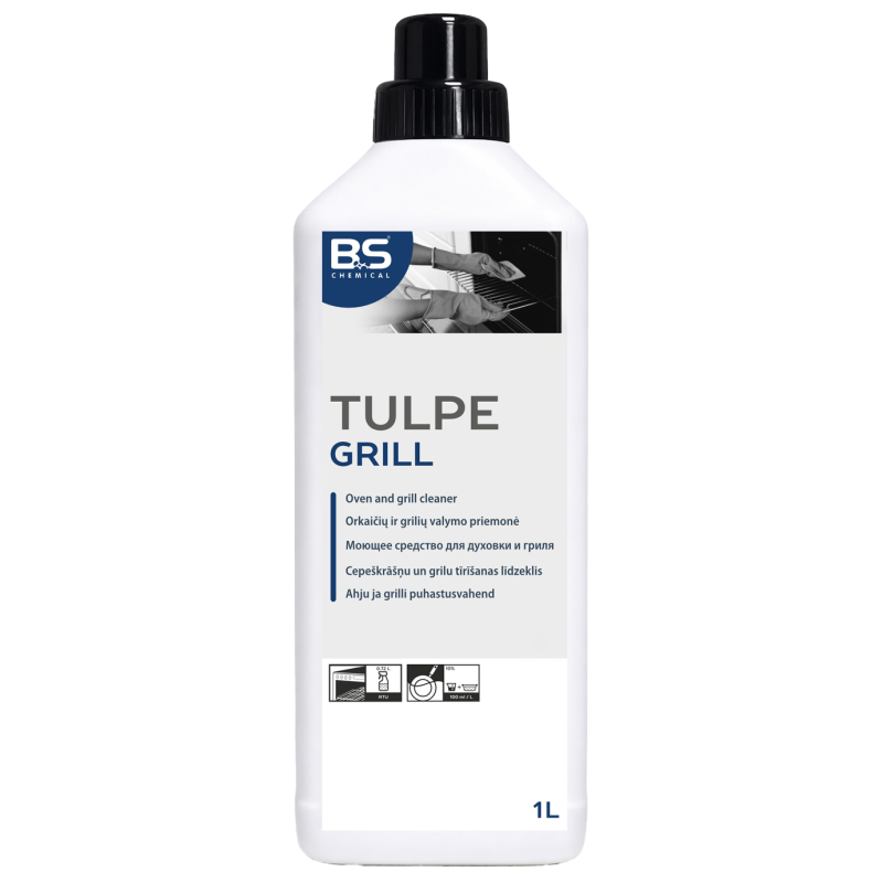 Tulpe Grill koncentrēts krāšņu un grilu tīrīšanas līdzeklis, 1L