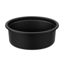 Trauks ar vāku PP, melns, D11.5cm, 250ml