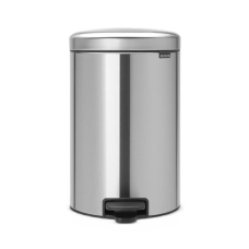 Atkritumu tvertne ar pedāli Newlcon, Matt Steel Fingerprint Proof, 20L