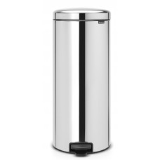 Atkritumu tvertne ar pedāli, NewIcon Brilliant Steel, 30L