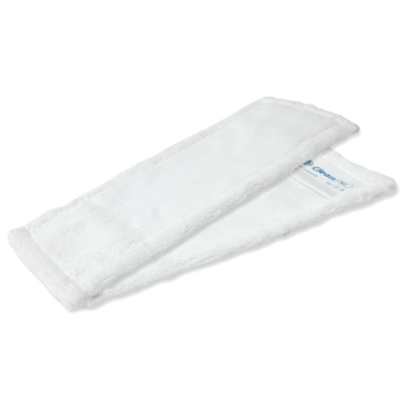 Mops mikrošķiedras ar kabatām, balts, 40cm