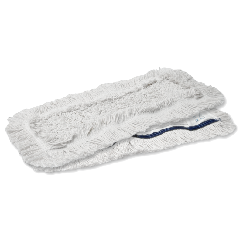 Mops kokvilnas ar kabatām, balts, 40cm