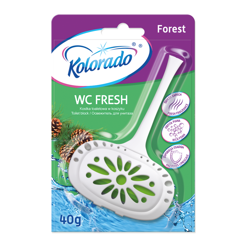WC ieliktnis Kolorado ar meža aromātu