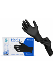 Cimdi nitrila Z-Diamante, bez pūdera, melni, M