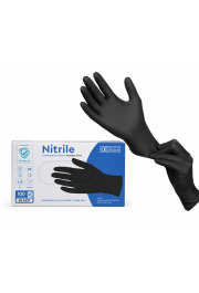 Cimdi nitrila Z-Diamante, bez pūdera, melni, XL