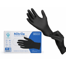 Cimdi nitrila Z-Diamante, bez pūdera, melni, XL