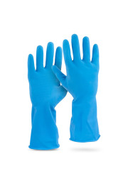 Gumijas cimdi, zili, M