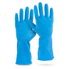 Gumijas cimdi, zili, M