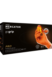 Cimdi nitrila GoGrip, bez pūdera, oranži, M