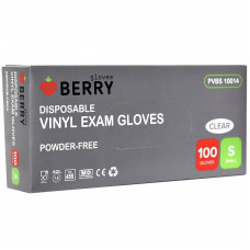 Cimdi vinila BERRY, bez pūdera, S