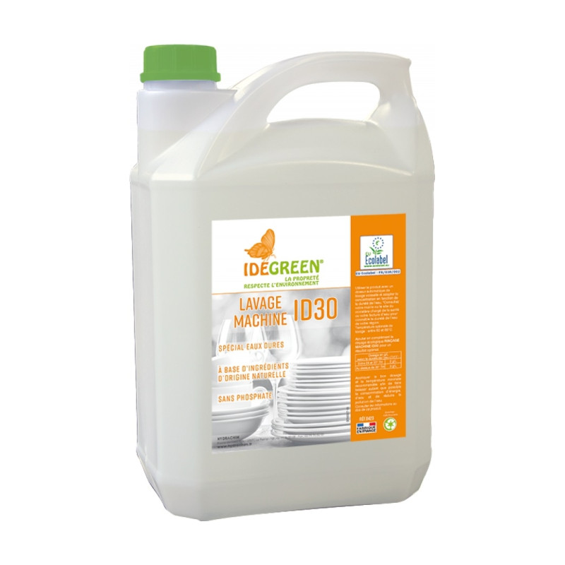 Ekoloģisks trauku mazgāšanas līdzeklis trauku mazgājamām mašīnām IDEGREEN ID30 - 423, Hydrachim, 5L