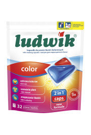 Gela kapsulas Ludwik krāsainu audumu mazgāšanai 2in1 COLOR