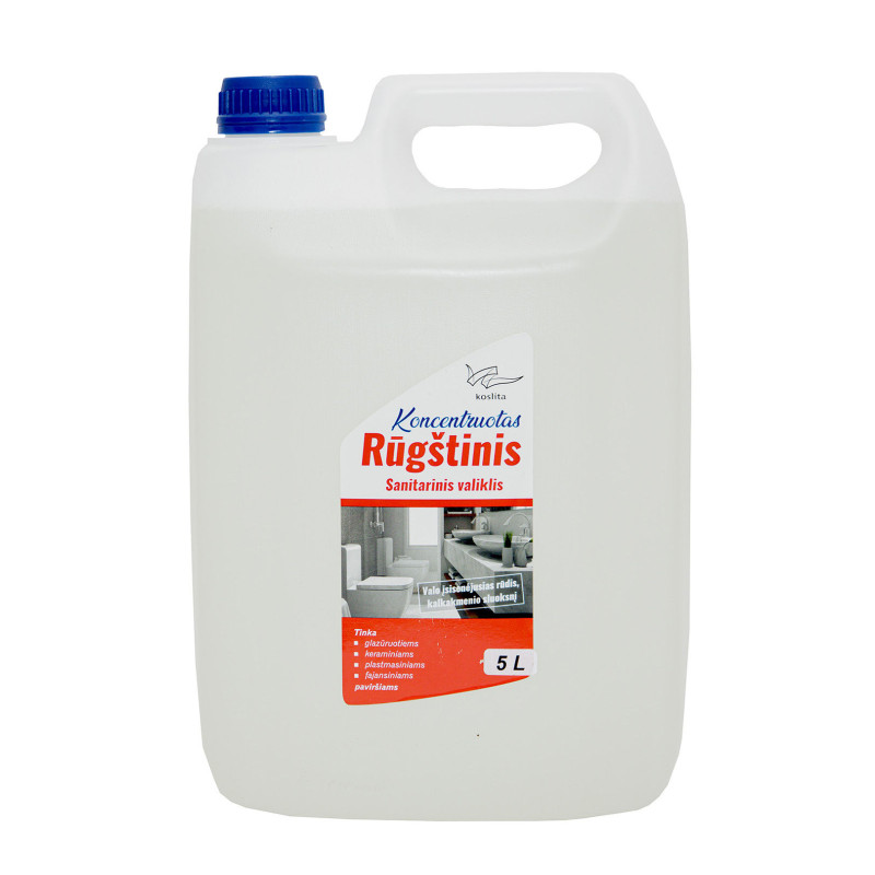Rūgštinis Sanitarinis tualetes tīrīšanas un atkaļķošanas līdzeklis, 5L