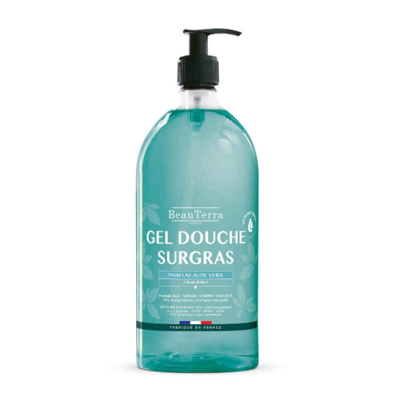 BEAUTERRA Sugar Aloe Vera, dušas želeja, 1L