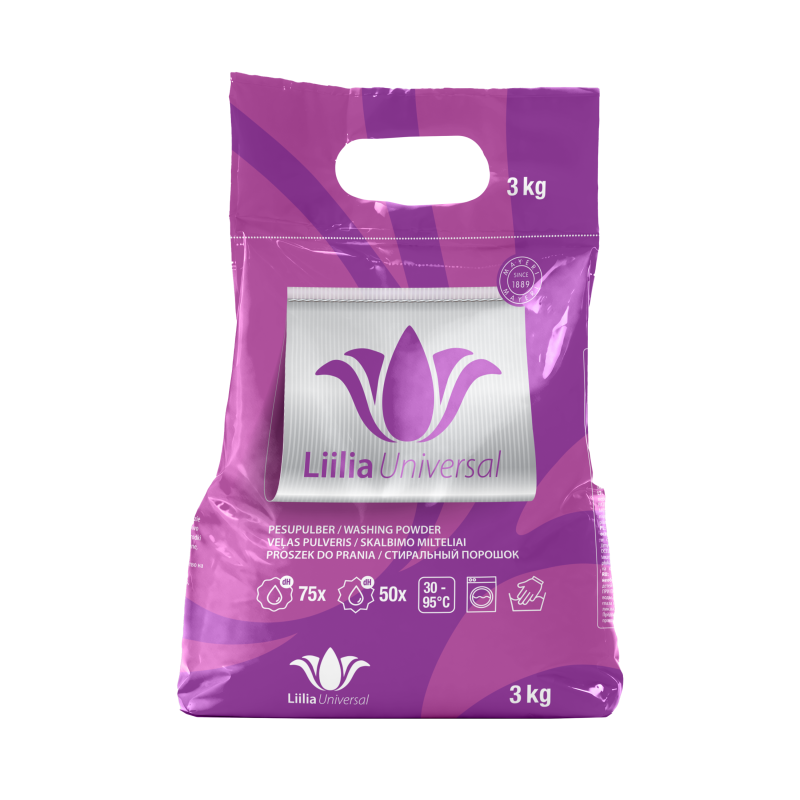 Veļas pulveris, Liilia Universal, 3kg