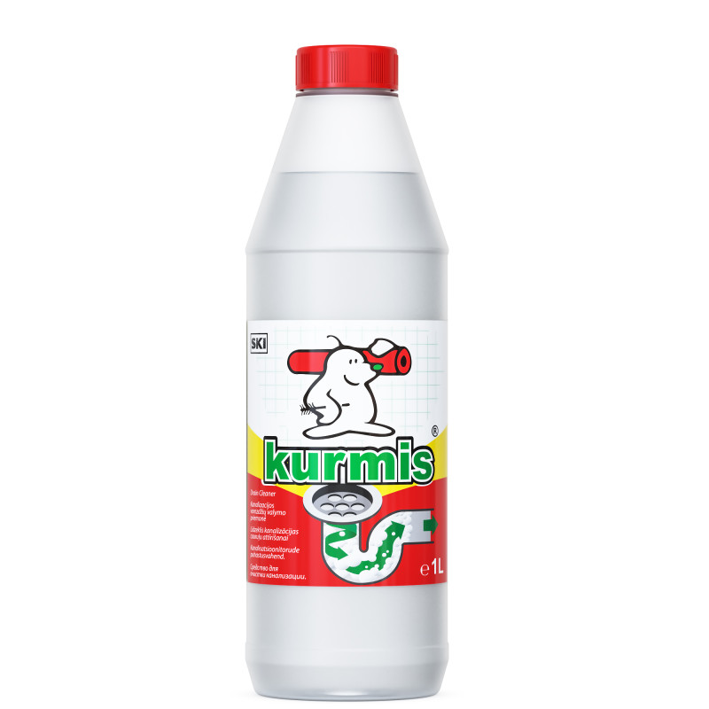 Kurmis kanalizācijas cauruļu tīrīšanas līdzeklis, 1L