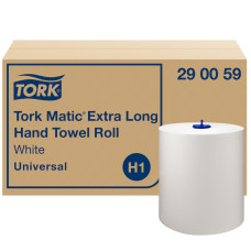 Roku dvieļi ruļļos, Tork Matic Extra Long H1, balti,1k, 280m