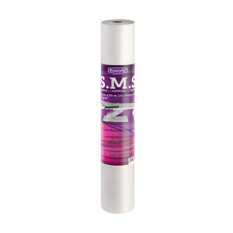 Vienreizlietojamie palagi rullī (flizelīns), ar perforāciju, balts, 80cmx150m