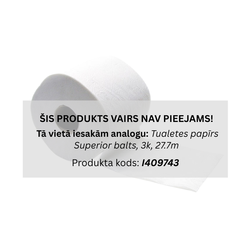 Tualetes papīrs ruļļos 100%celuloze, 3k, 27.5m