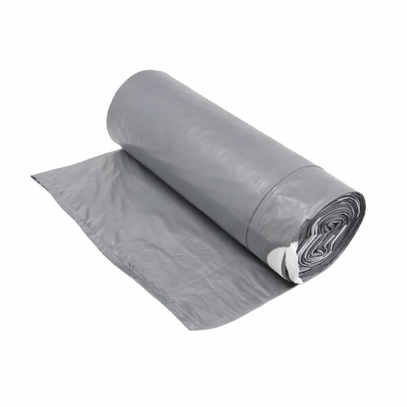 Atkritumu maisi aizvelkami, pelēki, 30 mikr., 35L
