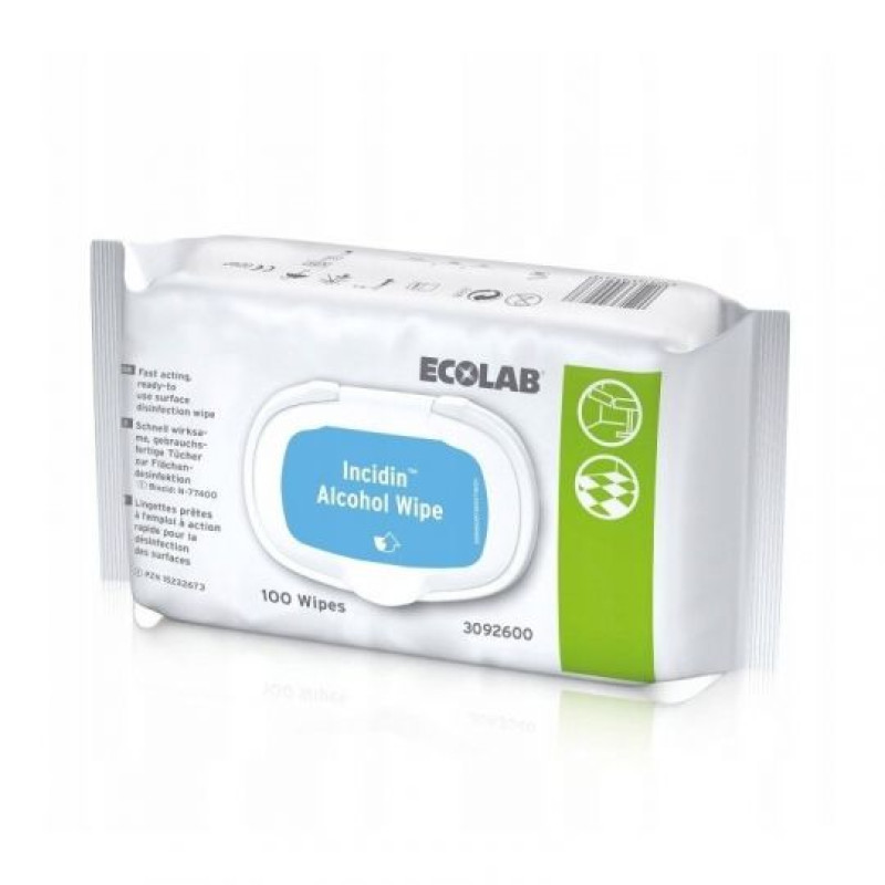 Incidin Alcohol Wipe N100 ar spirtu lietošanai gatavas salvetes (iepakojumā 100 salvetes)