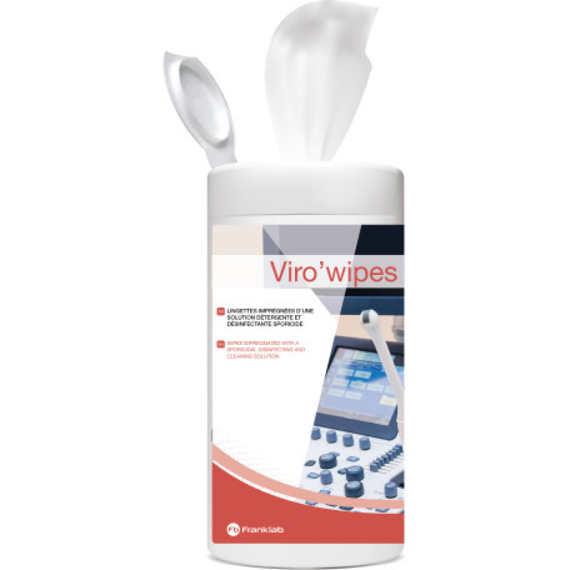 Viro wipes dezinfekcijas salvetes ar spirtu (iepakojumā 150 salvetes)