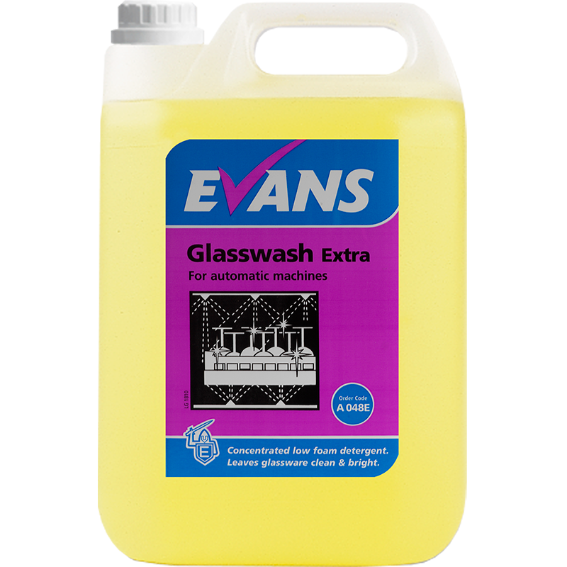 Glasswash Extra glāžu mazgāšanas līdzeklis trauku mašīnām, 5L