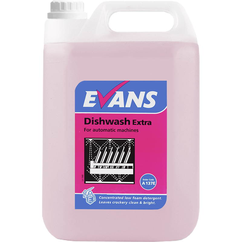 Dishwash EXTRA trauku mazgāšanas līdzeklis cietam ūdenim, trauku mašīnām, 5L