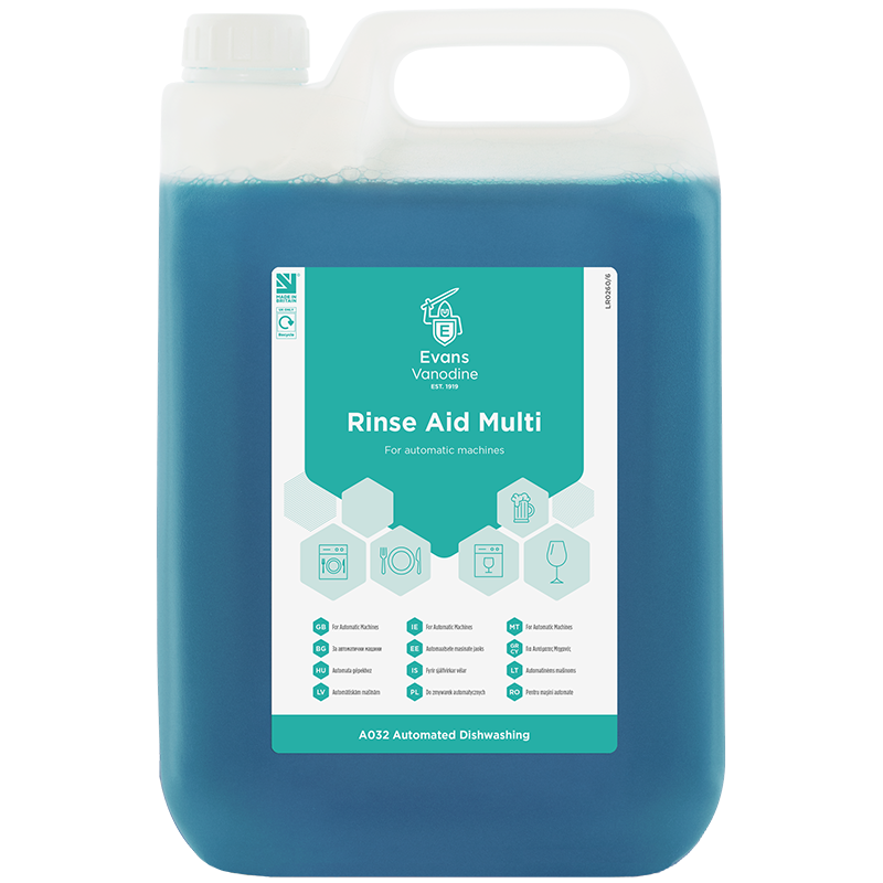 RINSE AID - MULTI 5L skalošanas līdzeklis trauku mašīnām un krāsnīm