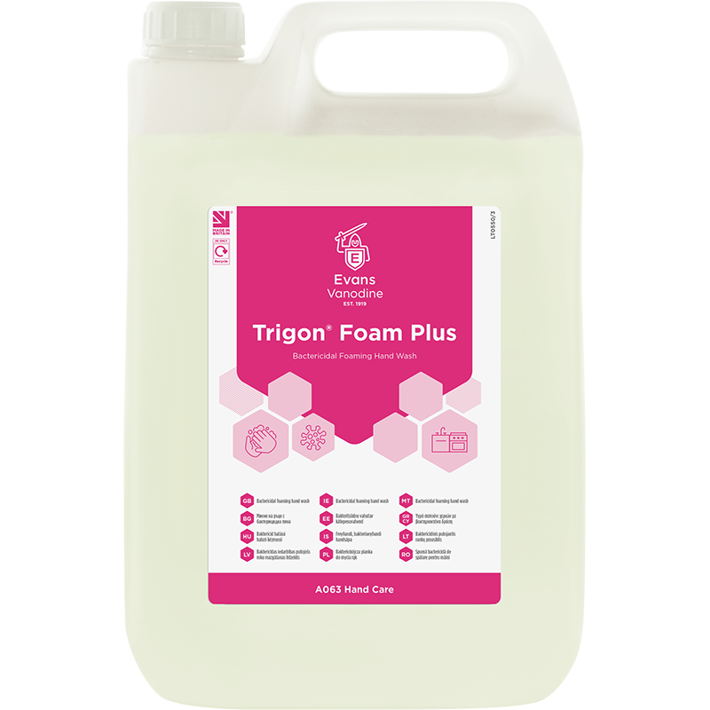 Trigon Foam Plus antibakteriālās ziepes, 5L