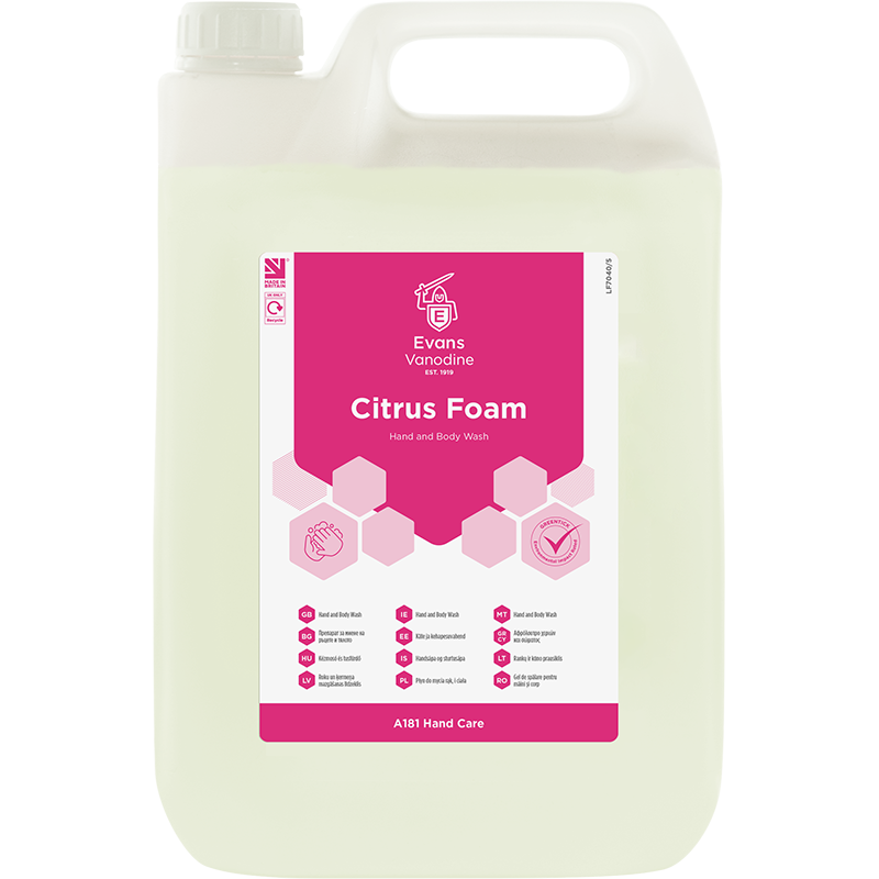 Citrus Foam putu ziepes, 5L