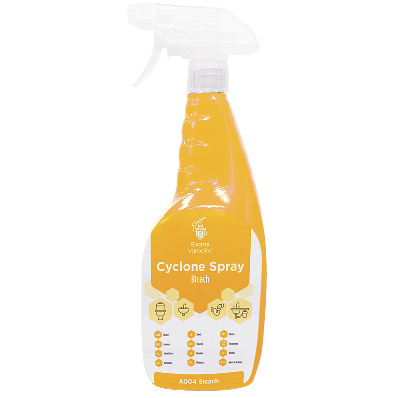 Cyclone pelējuma noņēmējs ar balinātāju dažādām virsmām, 750ml