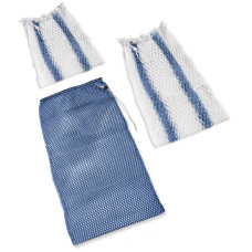 Maiss veļas mazgāšanai, balts/zils, 30x90cm