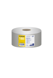 Tualetes papīrs ruļļos Mini Jumbo Grite Professional Economy 180 T, dabīgi balts, pārstrādāta šķiedra, 1k, 180m