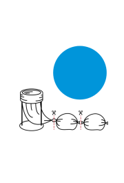 Atkritumu maiss zils, Mini Fixed turētājam, 20mikr, 60m