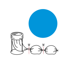 Atkritumu maiss zils, Mini Fixed turētājam, 20mikr, 60m