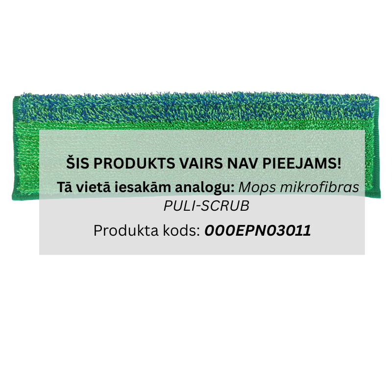 Mops velcro DUAL PERFOR, zaļš, 40cm