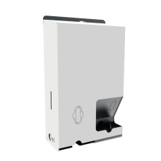 2 kolonnu higiēnas preču turētājs, nerūsējošais tērauds, balts, ar IYNI logo