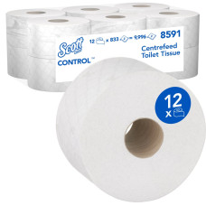 SCOTT CONTROL tualetes papīrs ruļļos, balts ,2K