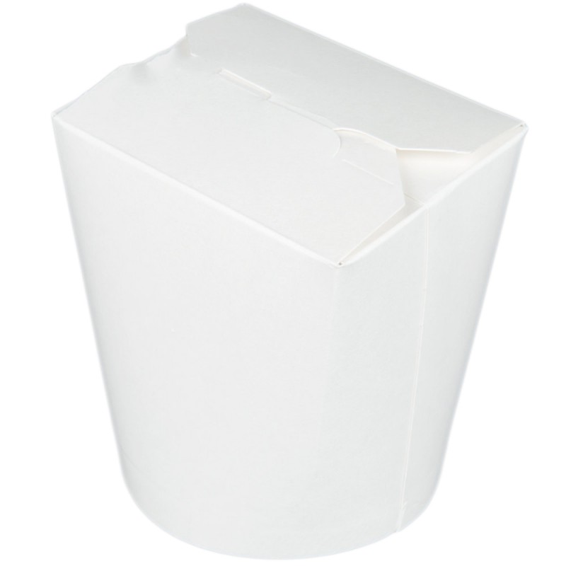 Papīra kārba Wok, balta, 750ml