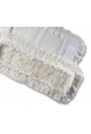 Mops kokvilnas ar kabatām, ar lentām un krāsu kodējumu, balts, 50cm