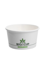Zupas trauks BIOCUP, PAP/PLA, balts, D11.5cm, 350ml
