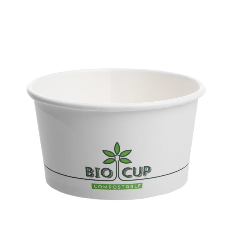 Zupas trauks BIOCUP, PAP/PLA, balts, D11.5cm, 350ml